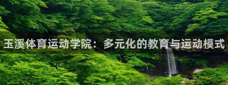 尊龙官网下载开户：玉溪体育运动学院：多元化的教育与运动模式